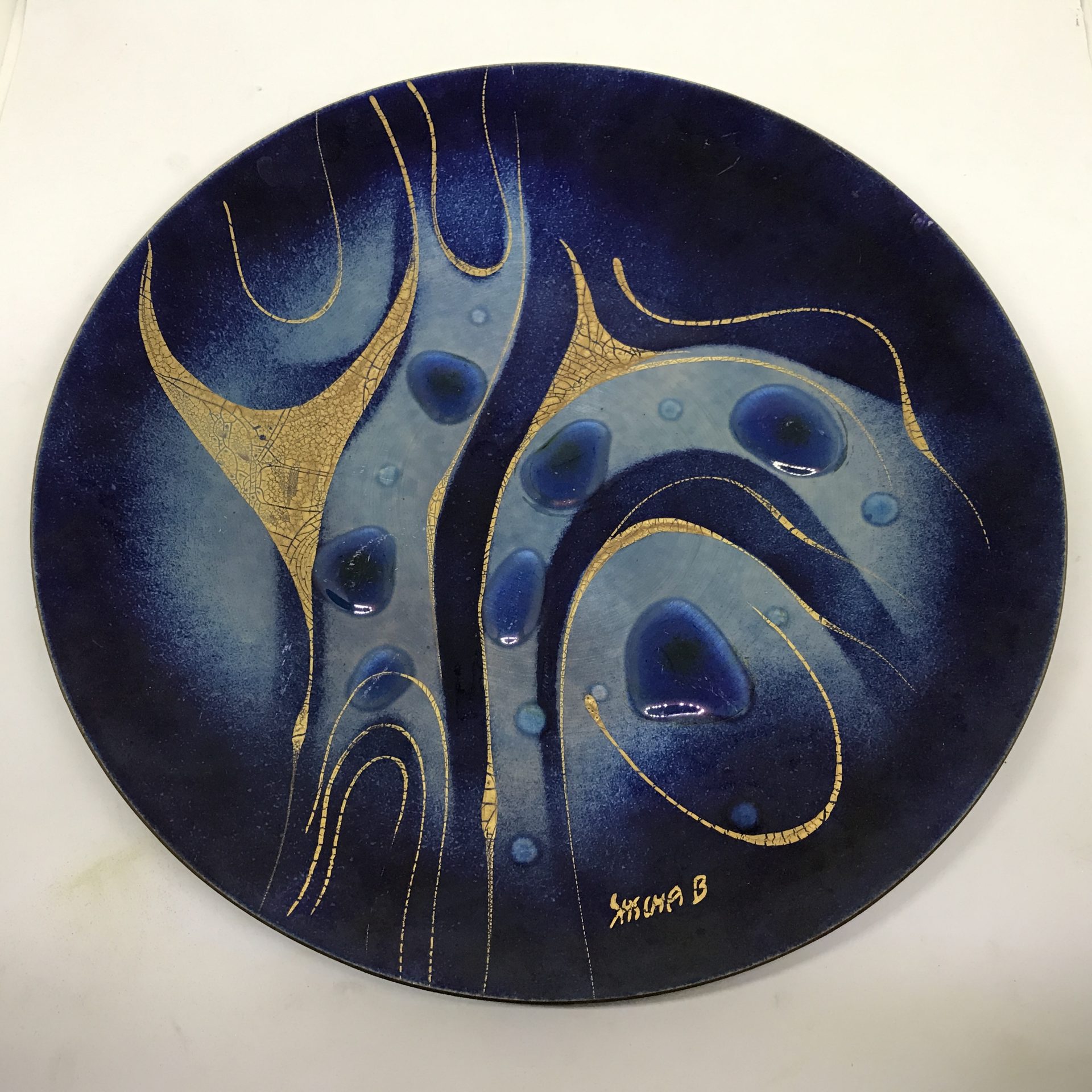 Mid Century Modern Enameled Plate Sascha Brastoff – Carol's True
