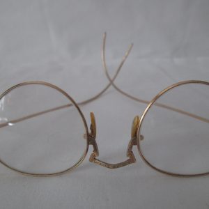 Antique Granny Glasses gold rims and bows single vision Display Glasses Eyeware Gold Filled  12Kt