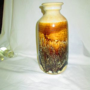 Fantastic Vintage Pottery Vase Glazed Tall Vase