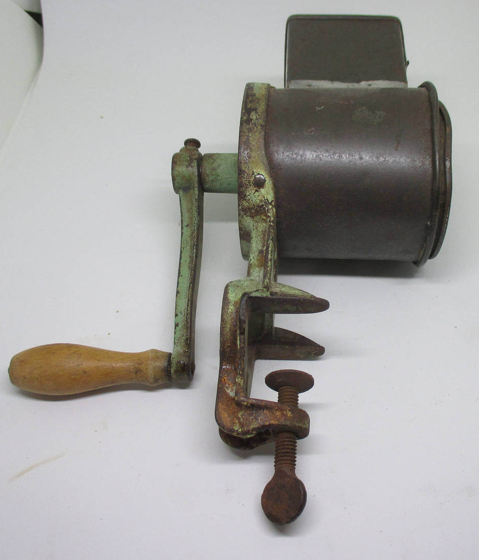 Vintage Climax Meat Grinder Food Shredder Grater, Primitive Rustic