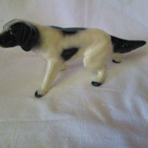 Mid-Century Pointer Dog Figurine Bone China Beautiful Detail Great Condition and Coloring