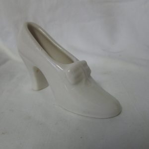 Miniature Shoe Figurine High Heel 1940's Japan Porcelain