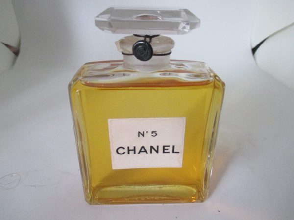 Vintage 1960's Chanel No. 5 Factice Dummy Store counter display Original seal and paper at stopper original label collectible vanity dresser