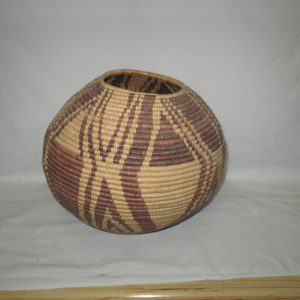 Vintage African Handmade Basket Large Estate Sale find 1960's Very nice piece 35" around