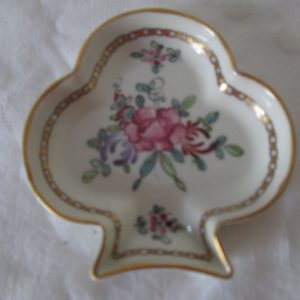 Vintage Beautiful pin trinket nut dish hand painted mid century