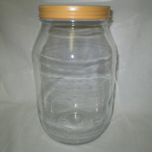 Vintage Glass Kitchen Storage Jar Bottle Canister Kraft Foods