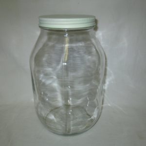 Vintage Glass Kitchen Storage Jar Bottle Canister Kraft Foods