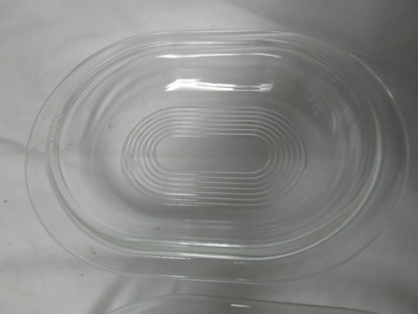 Vintage Oval Pyrex Lidded Casserole Dish Oven safe Mid Century Glassware Bakeware Cookware kitchenware