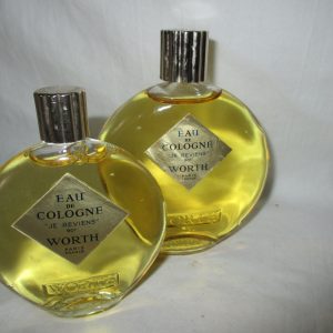 Vintage Worth Factice Bottles Women's Cologne Bottles made in France Perfume display vanity collectible NOS J.E. Reviens