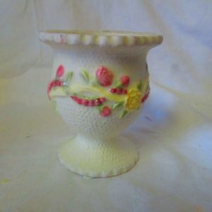 Vintage Yankee Candle Votive Candle Holder Porcelain Floral Urn