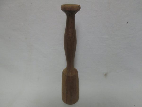 Antique Wooden Hand made potato masher 11" long