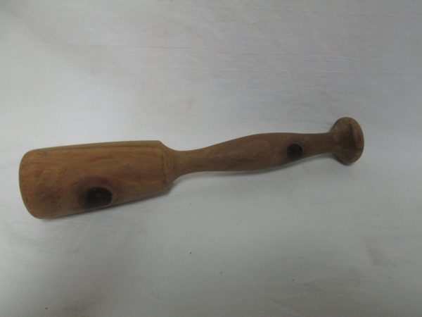 Antique Wooden Hand made potato masher 11" long