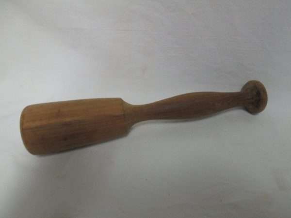 Antique Wooden Hand made potato masher 11" long