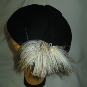Beautiful Black Hat Junior Season New York Doeskin Felt 100% Wool Geo. W. Bollman