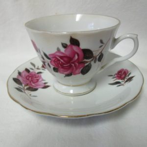 Beautiful Vintage Tea Cup and Saucer Fine Bone China Floral Rose Pattern