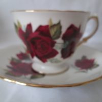Vintage Royal Imperial Finest Bone China Made in England Red Roses