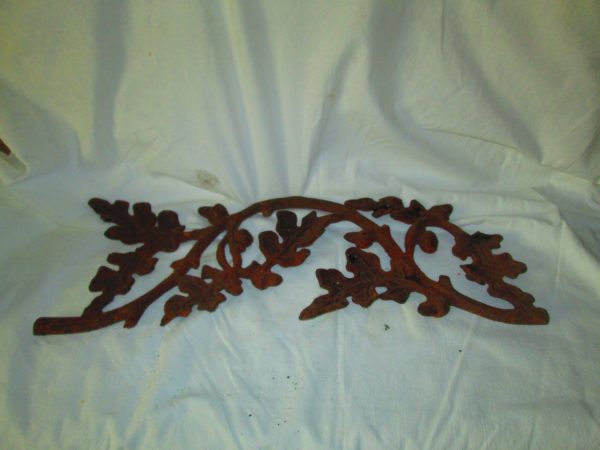 Fantastic Cast Iron Wall Hanging Outdoor Art Collectible Cast Iron Maple Leaves and Acorns Large Heavy Piece