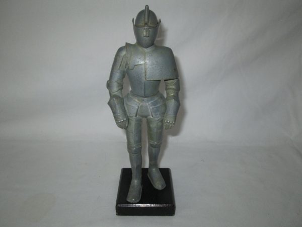 Fantastic Steel Armor Cigarette Lighter Table top Display Collectible Mid Century Knight in Armor 1960's