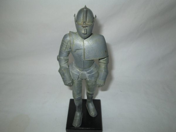 Fantastic Steel Armor Cigarette Lighter Table top Display Collectible Mid Century Knight in Armor 1960's