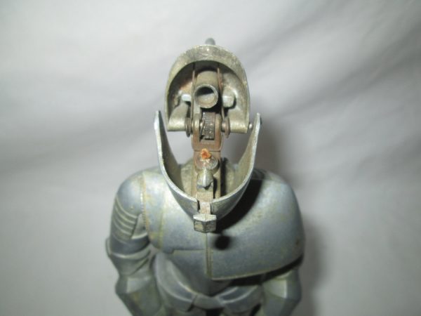 Fantastic Steel Armor Cigarette Lighter Table top Display Collectible Mid Century Knight in Armor 1960's