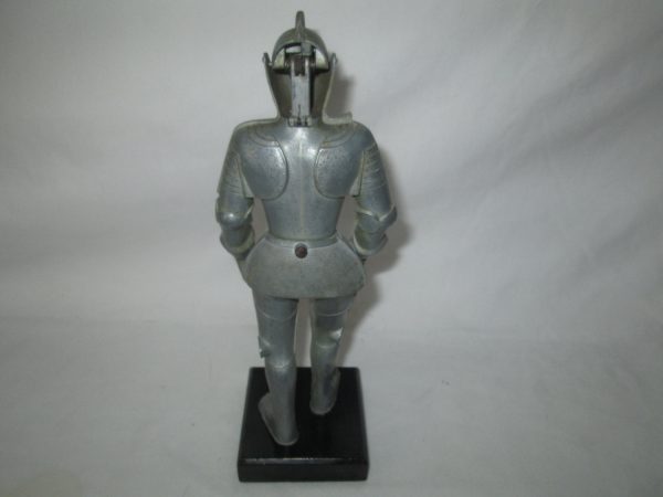 Fantastic Steel Armor Cigarette Lighter Table top Display Collectible Mid Century Knight in Armor 1960's