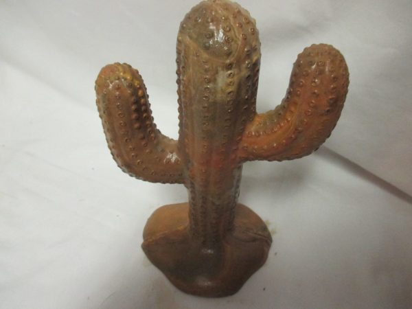 Mississippi Mud Kansas Clay Southwestern Style American Cactus Medium Hand Sculpted One of a Kind