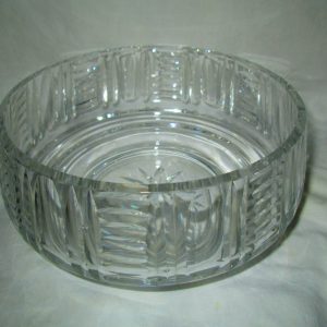 Signed Art Deco Cut Glass Bowl Edenburgh Scotland Beautiful Center Bowl 1940's Antique