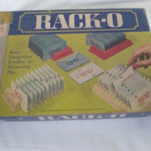 Vintage 196o's Rack-O Card Game Milton Bradley USA Game & Box Great condition Complete Game 2-4 playerss