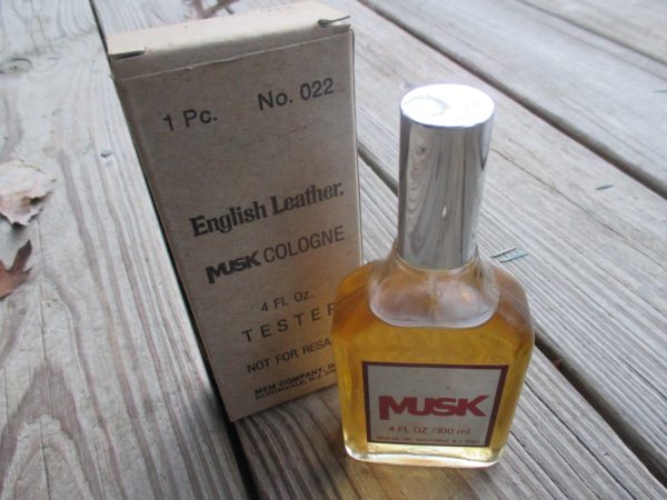 Vintage 1970's English Leather Musk Spray Cologne  MEM Company Men's After shave Aftershave Cologne 4 oz bottle