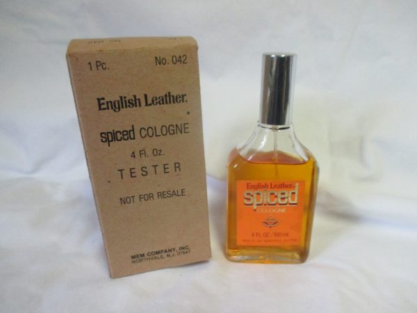 Vintage 1970's English Leather Spiced Cologne Spray MEM Company Men's After shave Aftershave Cologne 4 oz bottle