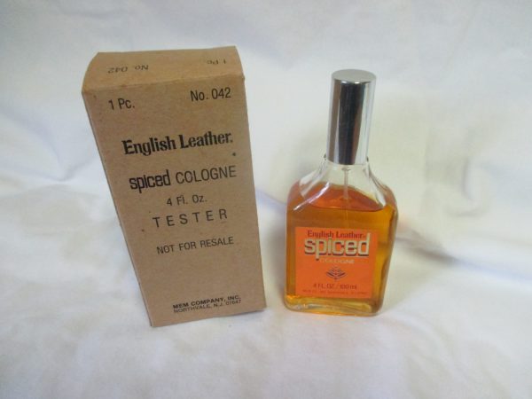 Vintage 1970's English Leather Spiced Cologne Spray MEM Company Men's After shave Aftershave Cologne 4 oz bottle