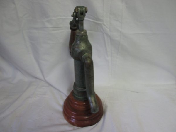 Vintage Brass Ships Galley Pump wooden base and handle