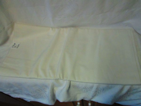 Vintage Fabric White heavy cotton 4 1/8 yards 52" wide 2% stretch brushed white cotton