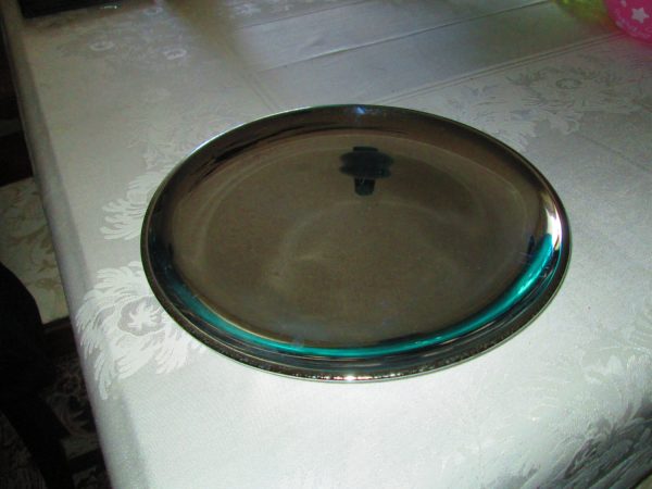 Vintage Fantastic Mid Century Modern Large serving tray chrome tray platter serving tray decorative