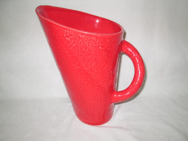 Vintage Italian made Extra Large Casa Mia Red Water Iced Tea Pitcher