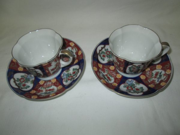Vintage Japanese Imari Tea cup and saucer pair