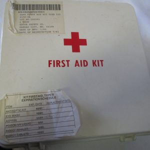 Vintage First Aid Kit with all Contents USFS Kansas City, MO 1990 United States Forest Service