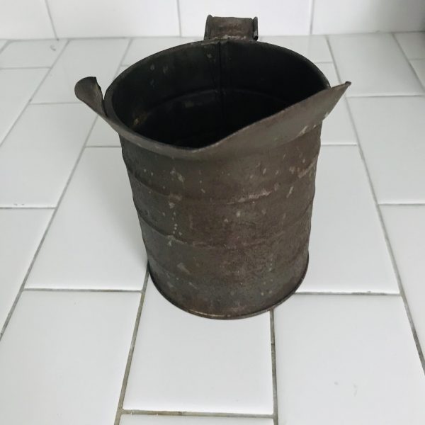 Antique Metal Measuring Cup to 1 Quart farmhouse collectible display antique kitchen decor primitive home decor