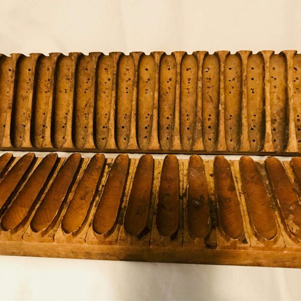 Antique Wooden Cigar Mold Helmond Holland Perlu-Vorm 8058 all wooden with pegs for closing
