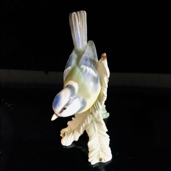 GOEBEL Wildlife Series W Germany 1973 Blue Titmouse Bird 38 00615 Figurine W. Germany fine bone china collectible display farmhouse