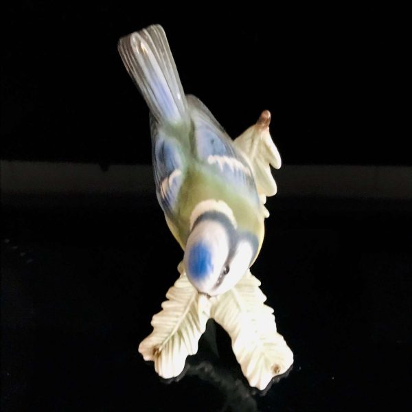 GOEBEL Wildlife Series W Germany 1973 Blue Titmouse Bird 38 00615 Figurine W. Germany fine bone china collectible display farmhouse