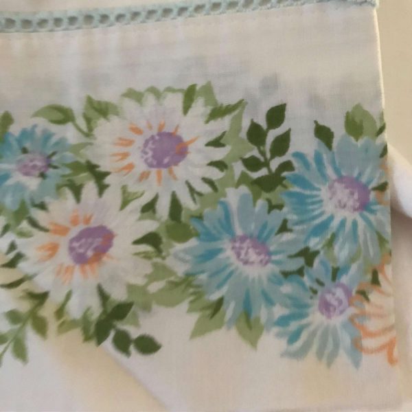 Pillowcase Single Vintage Stunning No Iron Percale Standard Size floral very soft bed and breakfast shabby chic guest room cottage cabin