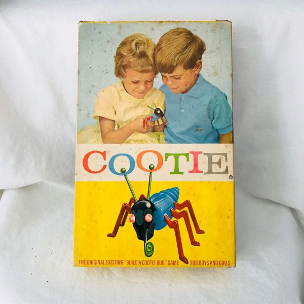 Vintage Build a Cootie Bug Cootie Game 1949 Complete Game with nice box ...