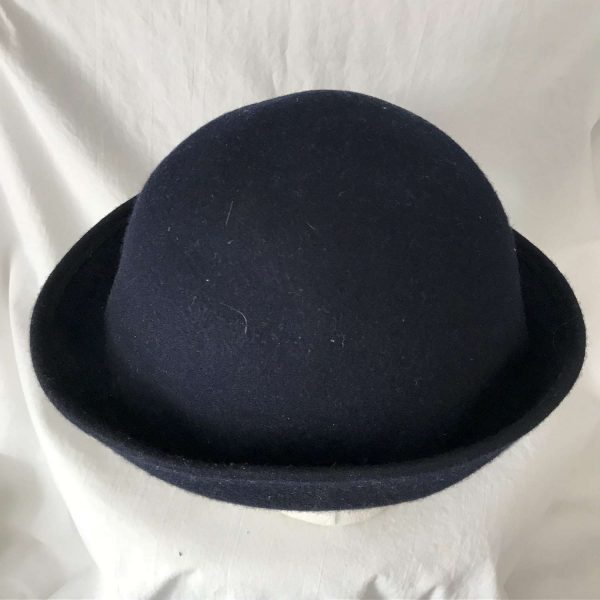 Vintage Hat Women's adjustable brim wool hat atomic retro mod hipster winter hat Wool USA