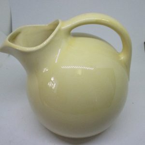 Vintage Pottery Yellow tilt ball pitcher water iced tea milk table top collectible pitcher pottery display