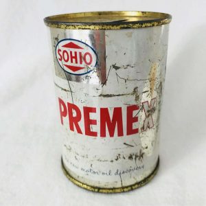 Vintage Premex Sohio Motor Oil Savings Bank Paper Label retro ...
