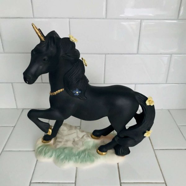 Vintage Unicorn Princeton Gallery Love's Magic Fine Porcelain 1994 Collectible Whimsical Gift Display horse