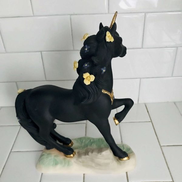Vintage Unicorn Princeton Gallery Love's Magic Fine Porcelain 1994 Collectible Whimsical Gift Display horse