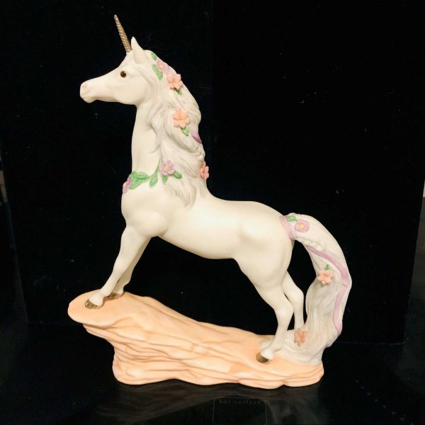 Vintage Unicorn Princeton Gallery Love's Pride Fine Porcelain 1993 Collectible Whimsical Gift Display horse