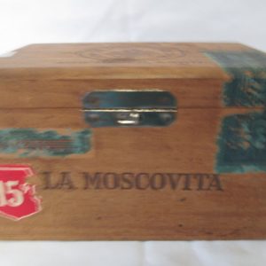 Vintage Wooden Cigar Box La Moscovita New Haven, Conn